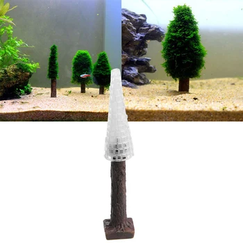 

1PC Simulation Xmas Moss Christmas Tree Plant Grow Aquarium Fish Tank Landscape Decor Artificial Tree Plant C42