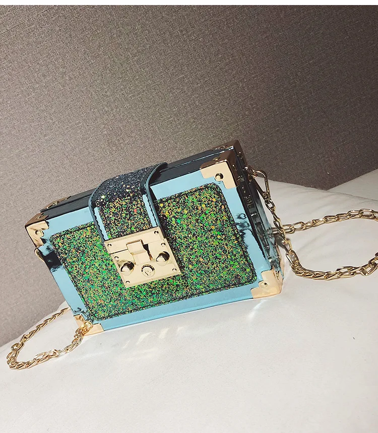 corrente crossbody mini saco do mensageiro