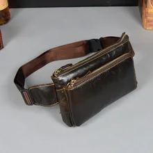 Поясная Сумка из натуральной кожи для мужчин, модная поясная сумка на пояс, поясная сумка, мужская сумка на пояс для денег, кошелек для монет, нагрудная сумка