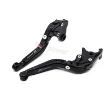 Мотоцикл с ЧПУ Заготовка Алюминий Откидное Выдвижная сцепные рычаги для Kawasaki Z800 2013- черный