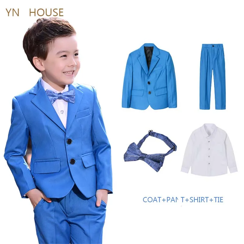 Clothing for Boys Suits Formal set Boys Clothes (Blazer+pant+shirt ) children Wedding wear Blazer Piano Costume School