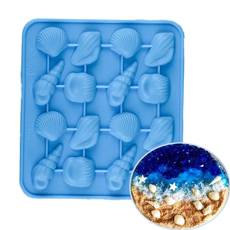 Силиконовые Sea Life тема Seashell рыбы и Seastar формы Шоколадные конфеты gumm печенье торт