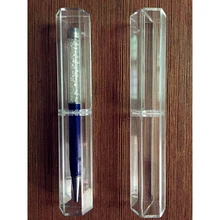 2 шт. шестиугольная коробка коробки для ручек пластиковый прозрачный чехол держатель ручки подарок для рекламных кристальных ручка в упаковке