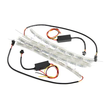 

2Pcs Car Headlight DRL Flashes Flowing Amber Shift Signal Lights 2019 The New Hot Sale P30 July25