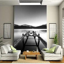 Envío Gratis personalizado 3D papel pintado mural exposición larga en Loch Lomond TV sofá papel pintado para dormitorio telón de fondo