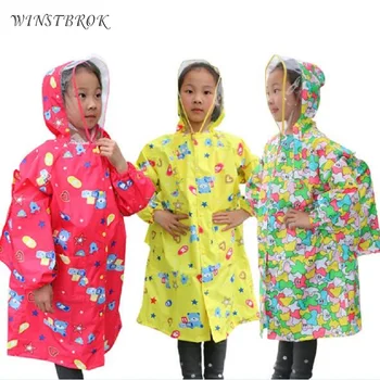 

Kids Raincoat With School Bags Waterproof Rain Coat Girls Baby Children Rainwear Poncho Impermeable Raincoat For Children