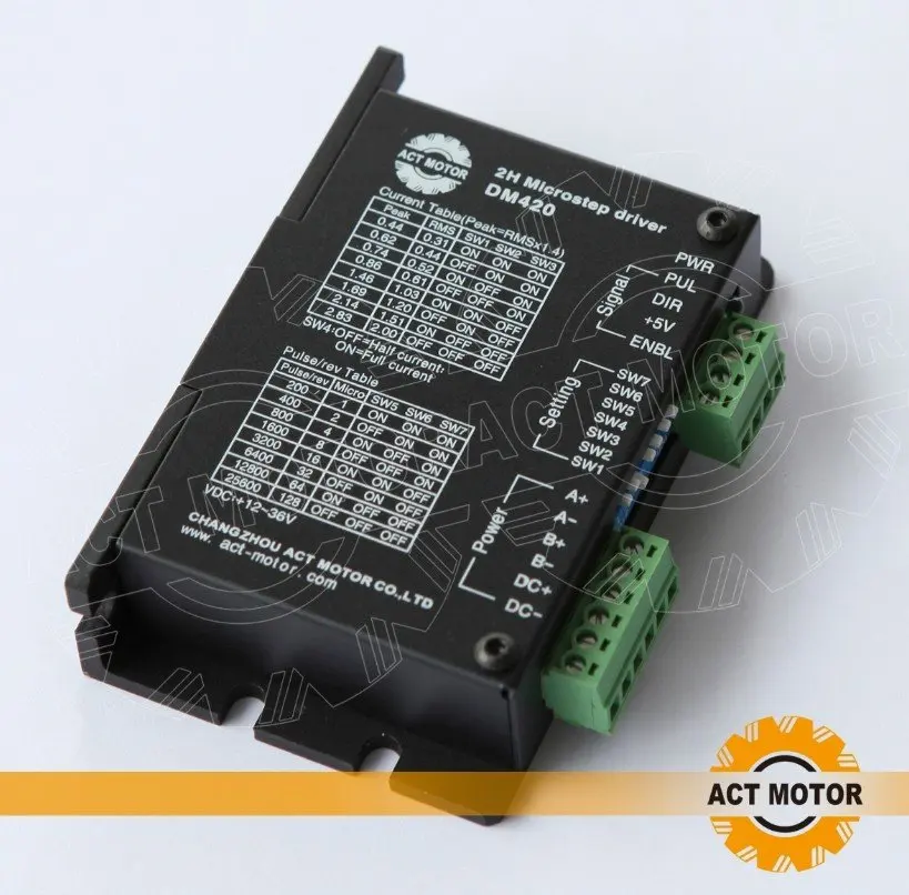 

Stepping motor Driver DM420,12-36VDC,1.7A support nema17 motor cnc router