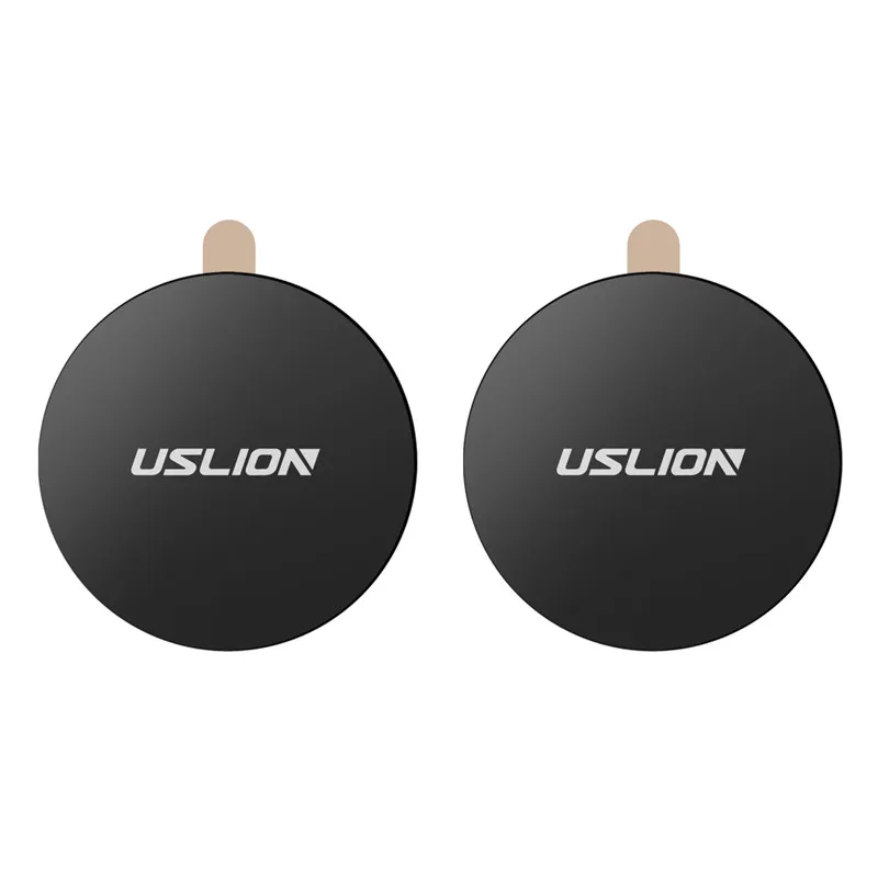 wireless charging stand for iphone and apple watch USLION Metal Plate Disk For Magnet Car Phone Holder Iron Sheet Sticker For Magnetic Mobile Stand Mount Automobile Adsorption New mobile holder Holders & Stands