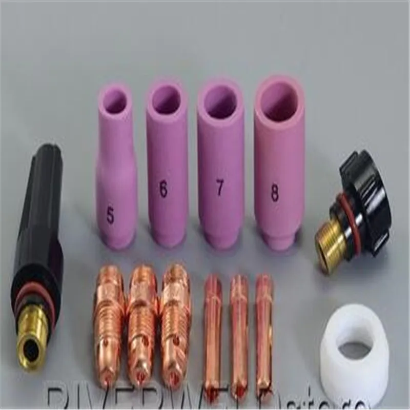 

wp-9/20 Welding torch special parts Argon arc welding gas lens kit 13pcs/set