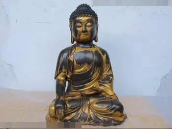 

11 Tibet Buddhism Classical Bronze Copper Amitabha Sakyamuni Buddha Statue