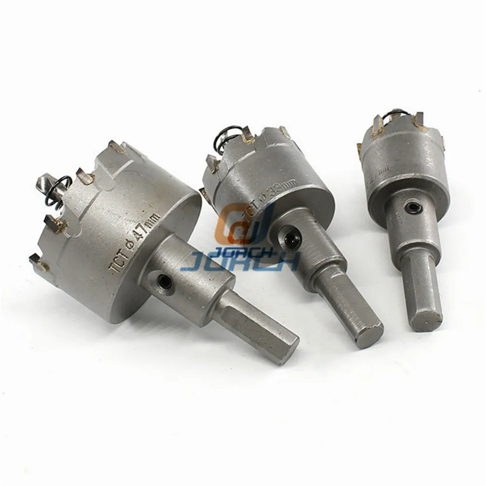 

TCT Carbide Tip HSS Drills Bit Hole Saw Set for Stainless Steel Metal Alloy cutting tools 12-33mm