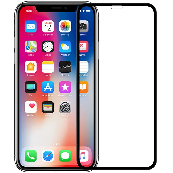 Для iPhone X XS Max Закаленное стекло протектор экрана Nillkin 3D CP+ MAX полное покрытие стекло Защитная пленка для Apple iPhone X XS XR - Цвет: XD CP Max