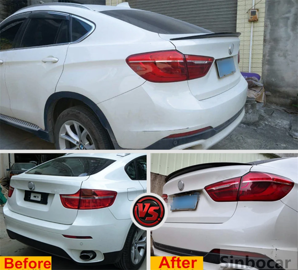 

Painted Deflector Spoiler Rear Wing Primer Color Rear Spoiler For BMW X4 F26 Spoiler 2015-2016