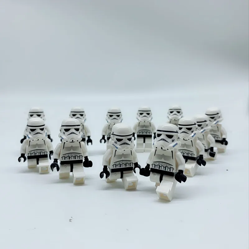 

100PCS/LOT STAR WARS Storm troopers with gun TROOPER Compatible SW188 Death Star 8087 custom block mini kid toy