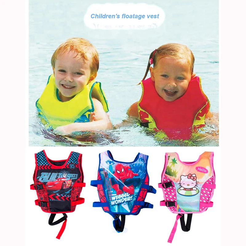 5 10 Years Child Swim Vest Kids Swimming Learning Jacket Ring Life