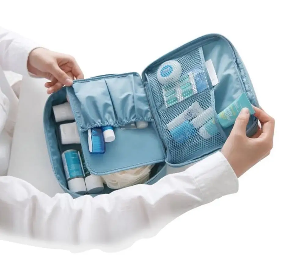 طبعة السفر للماء كبيرة الطائرات حقائب للزينة حقيبة سفر لمستحضرات التجميل أساسيات التجميل أكياس الحالات منظم مستحضرات التجميل