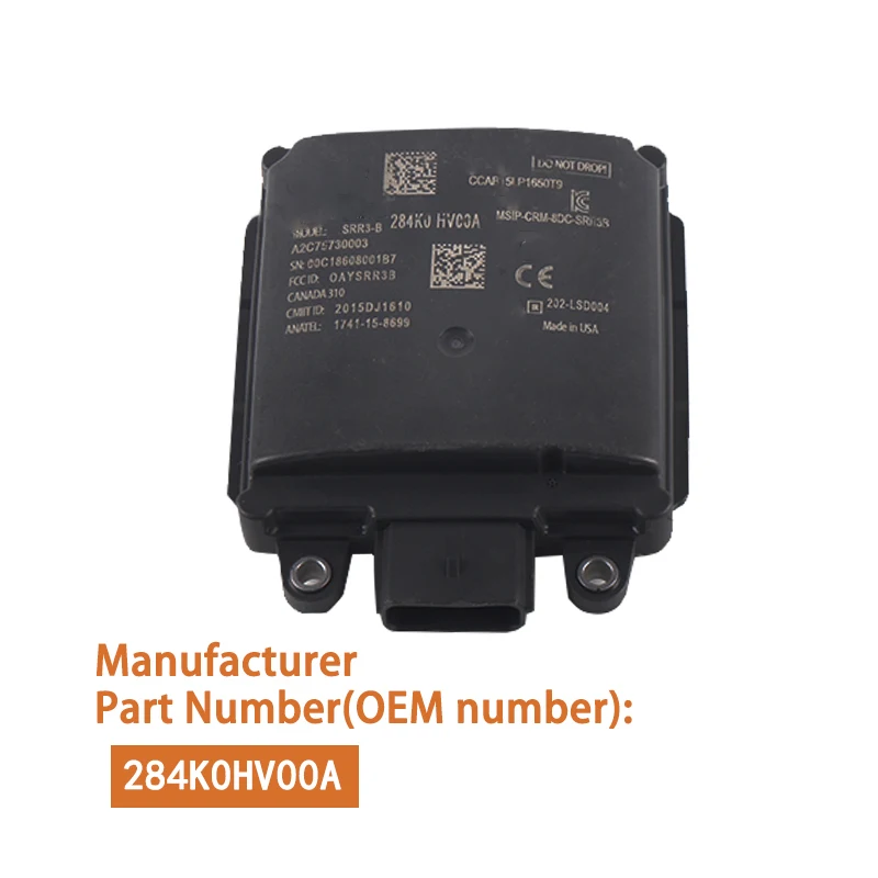 

284K0HV00A Blind Spot Radar Module For Nissan Qashqai Rogue Sport 284K0-HV00A 284K0 HV00A Right Passenger Side Object Sensor