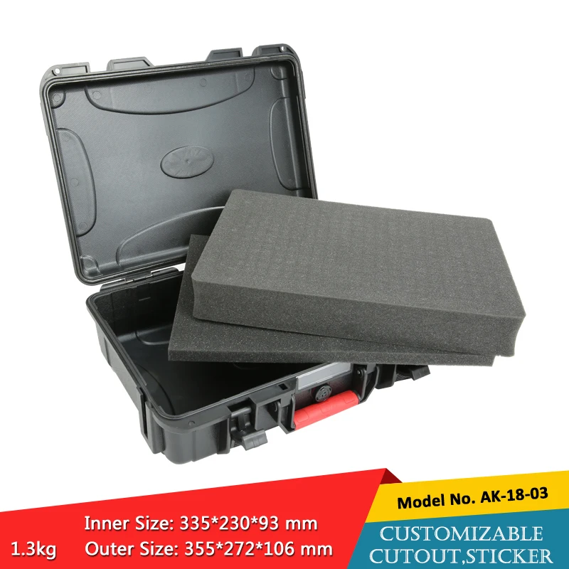 IP67 Hard Plastic Waterproof Carrying Case with foam storage case (4)