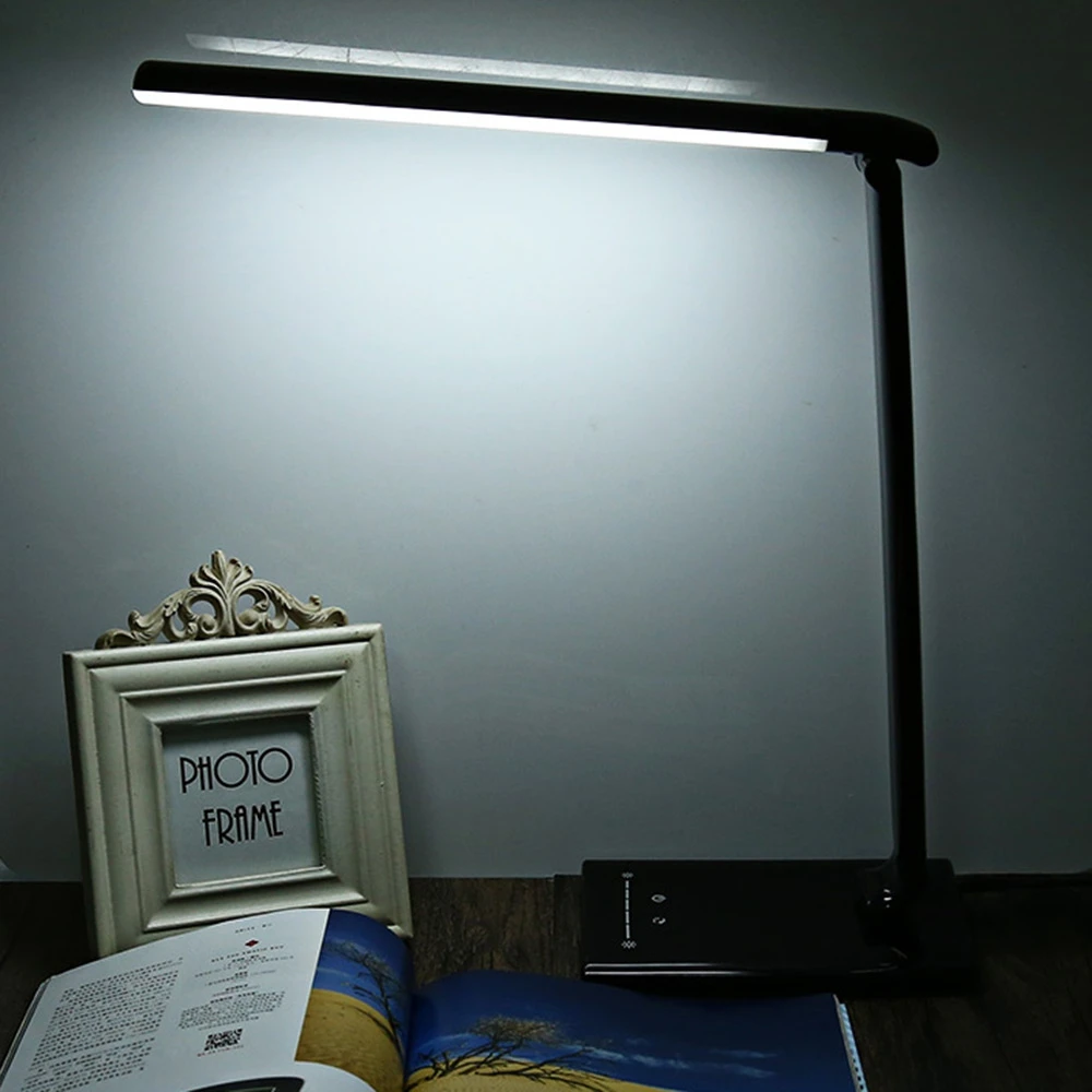 

New 7W Dimmable LED Book Light Eye Care LED Desk Table Lamp Touch Sensor Foldable LED Night Light Multifunction Office LED Lamp