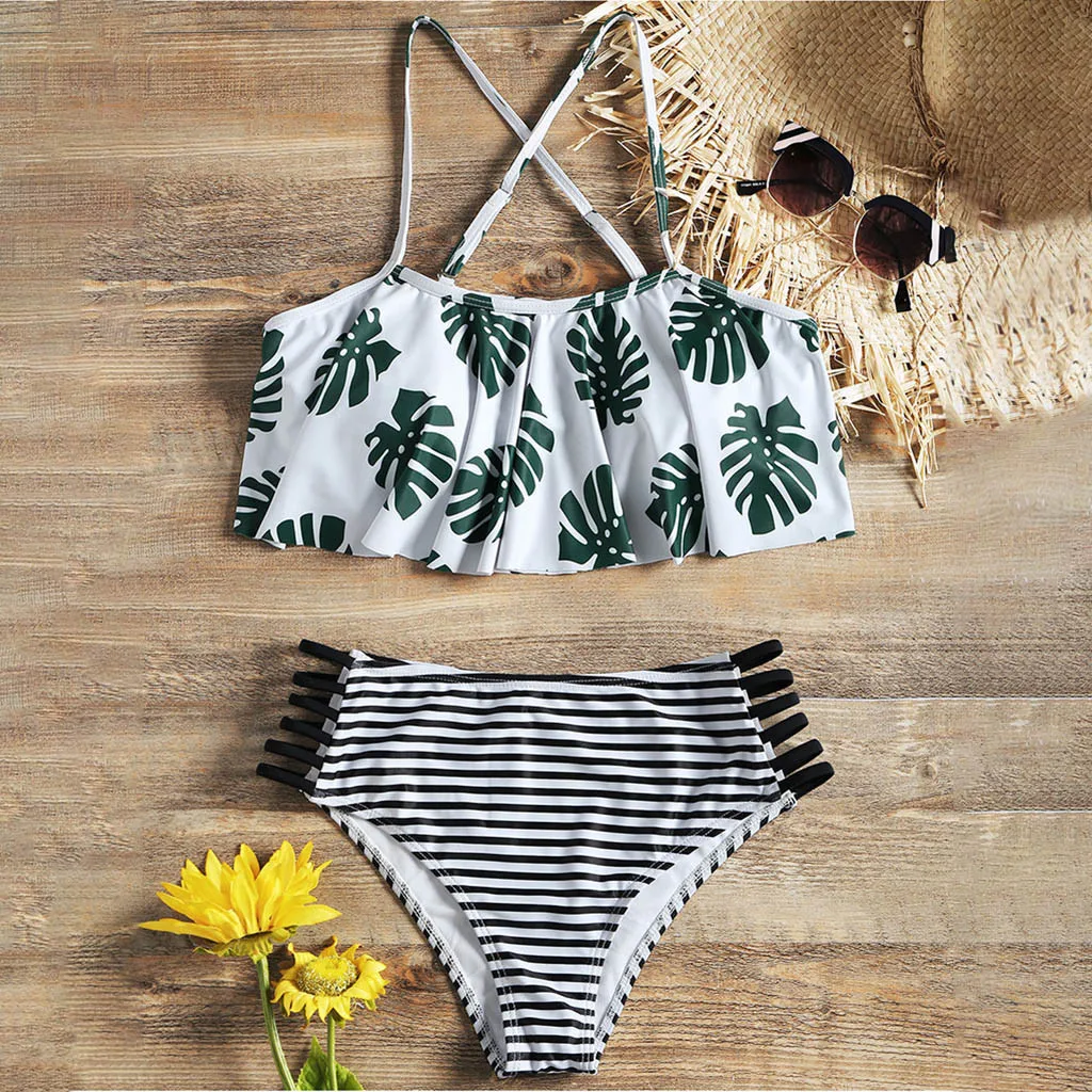 

Striped Bikinis 2019 Push Up Bikini Set Sexy Biquini Brazilian Bathing Suit Cut Out Swimming Suit Swimsuit Female Swimwear Women