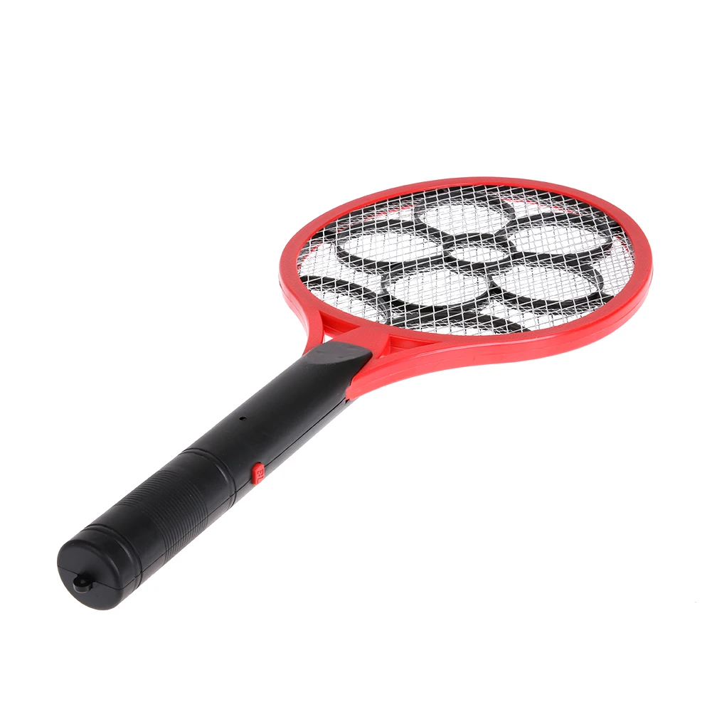 Flycatcher Electric Flyswatter Mosquito Swatter Hand Racket Pest Reject Insect Fly Killer Home Supplies AA Batteries Powered