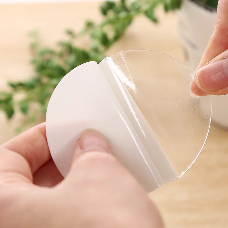 9 крючки ПВХ вспомогательная паста бесследная 6 см круглая Двухсторонняя клейкая присоска прозрачная отсоса силикон не повредит стены защиты