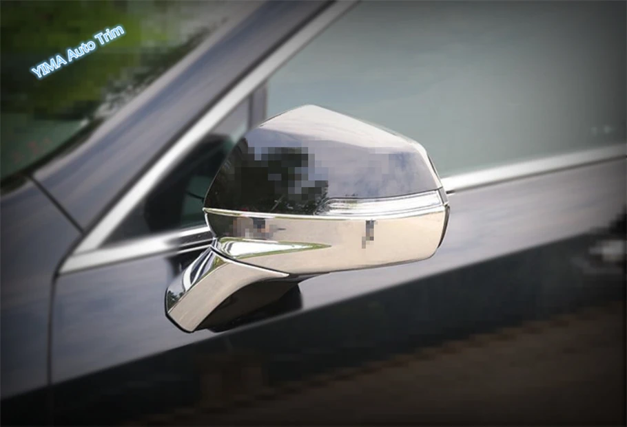 

Lapetus Car Styling Outside Door Rearview Mirror Strip Cover Trim ABS Fit For Cadillac XT4 2019 / Bright / Carbon Fiber Style