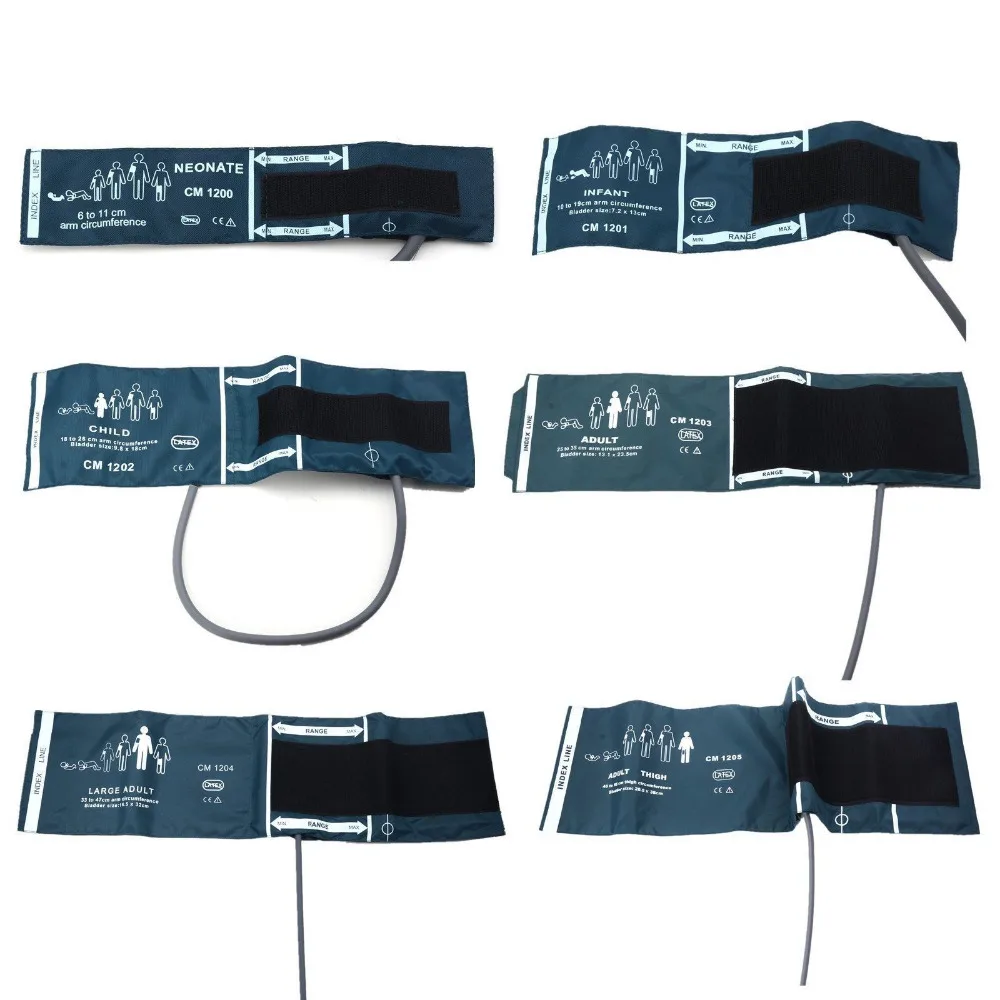 6 размеров манжеты Монитор артериального давления манжета Для CONTEC 08A/08C и монитор пациента