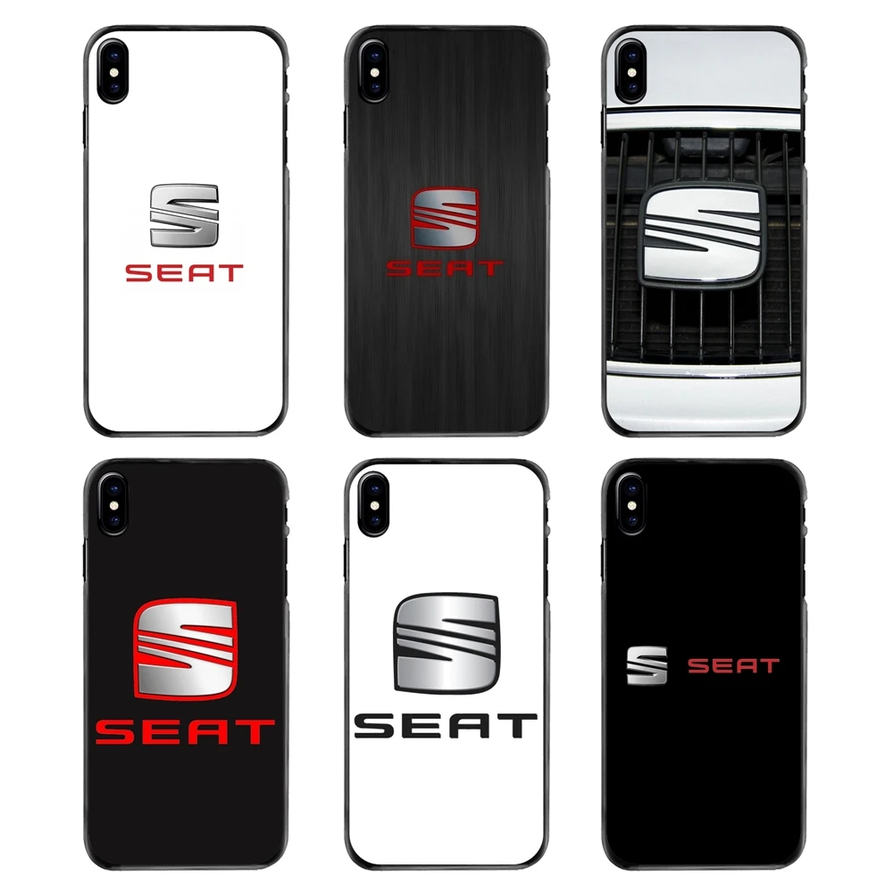 Жесткий кожаный чехол для телефона Iphone 4 4s 5 5S 5C SE 6 S 7 8 Plus X XR XS Max iPod Touch Seat logo