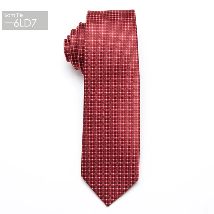 XGVOKH мужской узкий галстук свадебные галстуки галстук для мужчин Бесплатный подарок бизнес 6 см галстук Мужская модная одежда аксессуары для рубашек - Цвет: 6LD7