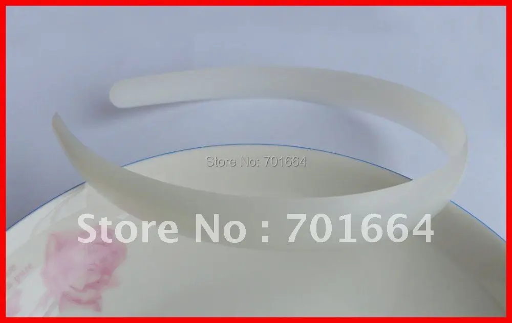 20 шт 17 мм белые простые пластиковые повязки для волос для DIY аксессуары для волос. Raw повязки на голову