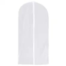 PEVA чехол для одежды для защиты от пыли прозрачная, пластиковая, для одежды полупрозрачные пылезащитные мешки для хранения(белый размер XXL 60*130 см