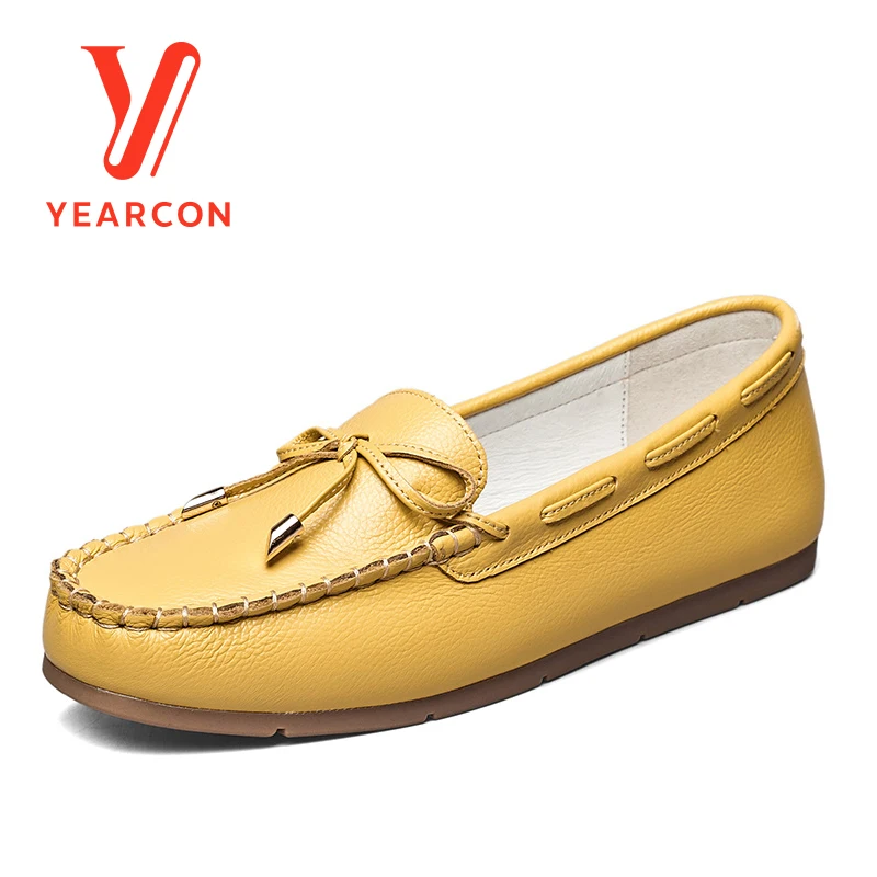 

Yearcon women's leather casual shoes for boat shoes sport fashion walking flats shoes 9172ZB49351W