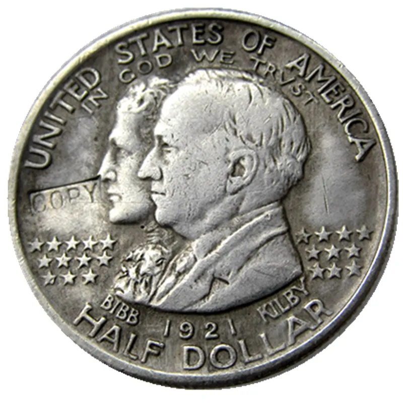 

1921 Alabama Commemorative Half Dollars Silver Plated Copy Coins