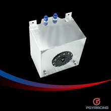 PQY RACING-20L Aluminum Fuel Surge tank with cap/foam inside mirror polished Fuel cell without sensor PQY-TK14