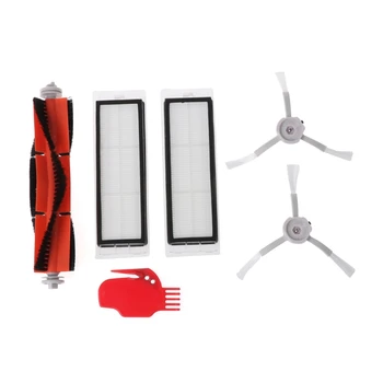 

Spare Replacement Parts For Xiaomi Robot Main Brush+2 Side Brushed+2 Filters New