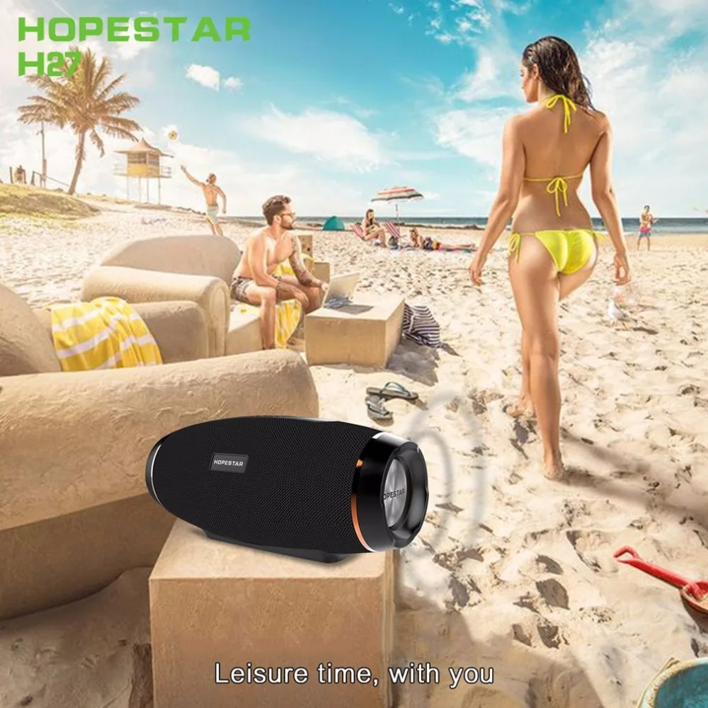 HOPESTAR H27 оливковая форма Bluetooth динамик fm-передатчик водонепроницаемый внешний аккумулятор поддержка 1+ 1 беспроводной Серийный функция водонепроницаемый