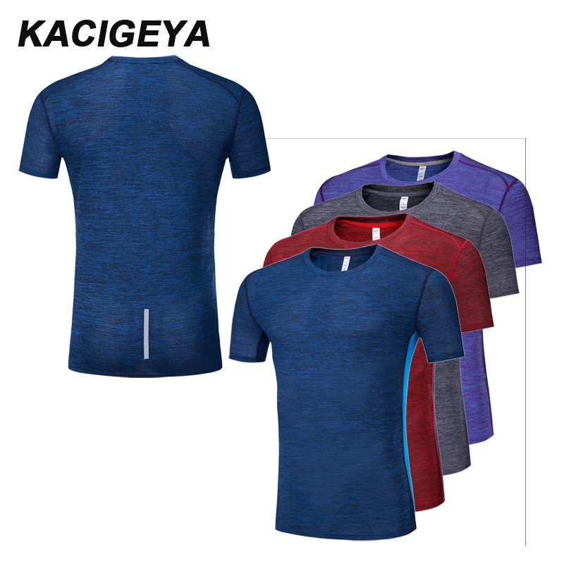 

Men's Gym Shirt Running Quick Dry Comfortable Compression Tights Short Sleeve Outdoor Trainning T-shirt 2018 Sporting Hot Top