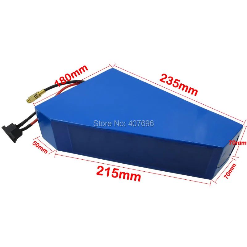 Clearance Free customs duty 14S 1500W 52V 21AH Triangle battery 51.8V Electric bike battery with free bag use Sanyo GA 3500mah cell 5
