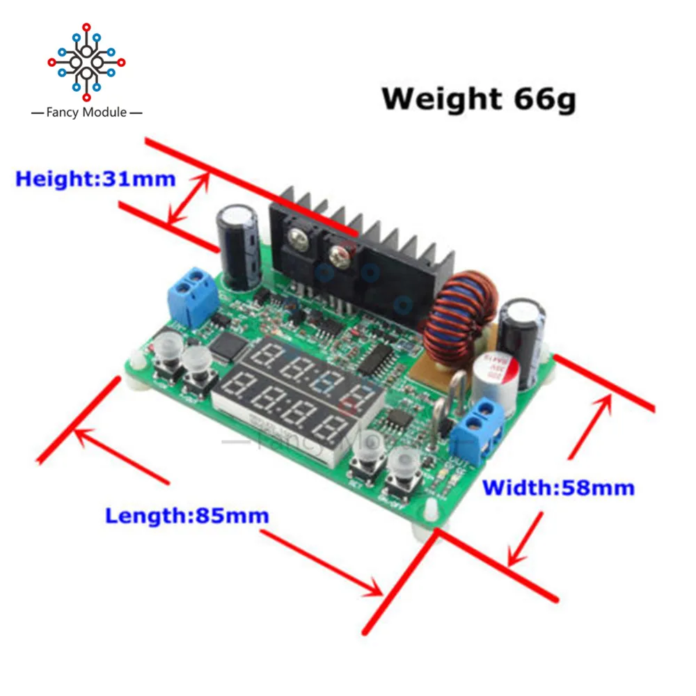 DP30V5A-L программируемый понижающий модуль питания постоянного напряжения, преобразователь напряжения, светодиодный регулятор 32 в 5 А 160 Вт
