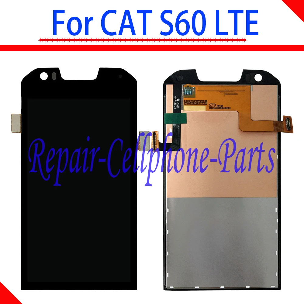 

New Black 100% Tested Full LCD Display + Touch Screen Digitizer Assembly For Caterpillar CAT S60 LTE