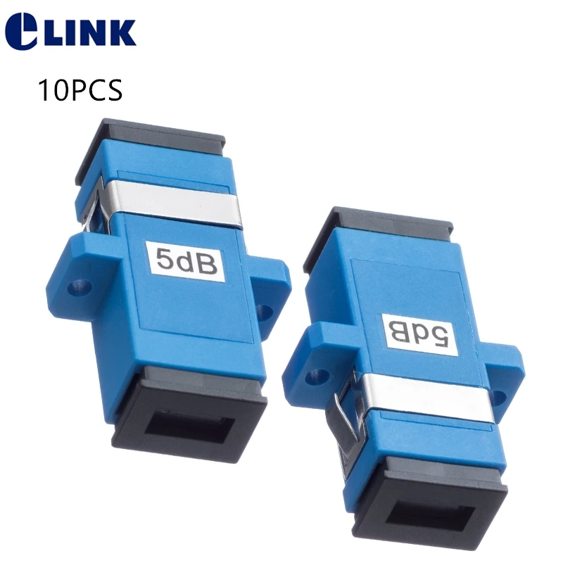 10PCS SC UPC optical attenuator female to female FF fixed adapter type ftth fibra optica connector 2 3 5 7 10 15db blue SM мышь genius dx 150x cable optical 1000 dpi 3bts usb blue 31010004407