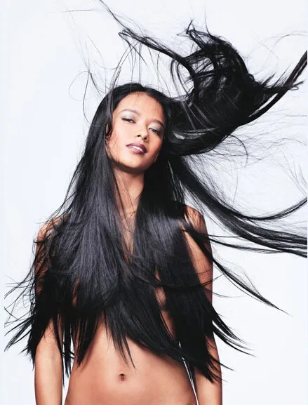 

N22-1# Extra Long Silk Straight Texture Synthetic Lace Front Wigs for Cosplay Party Jet Black Color Wigs