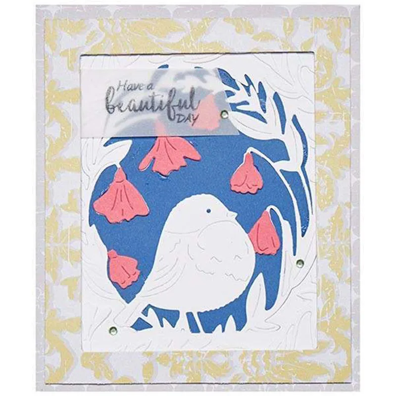 

YaMinSanNiO Lily Frame and Bird Metal Cutting Dies New 2019 for Craft Dies Scrapbooking Album Embossing Paper Die Cut Decoration