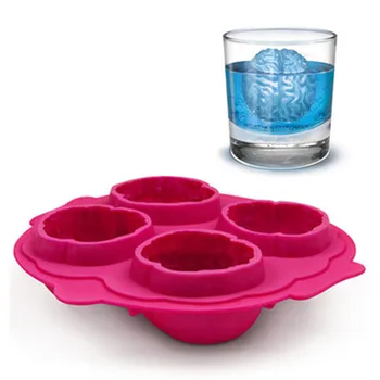 

3pcs/Set Ice Cream DIY Ice Cube Tray Brain-shaped Ice Cream Mold Frozen Maker for Hot Summer Drinking Tool Kitchen Tools