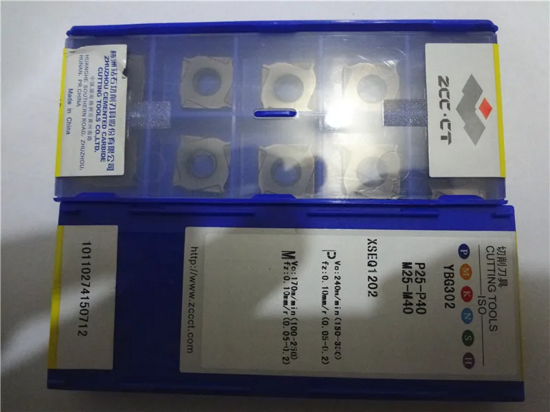 

10PCS/SET Three face edge milling insert YBG302 XSEQ1202 free shipping!