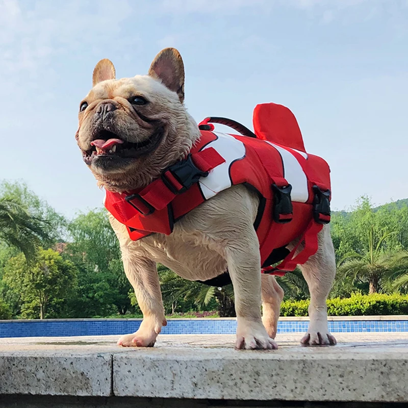 Summer Puppy Swimsuit Pet Dog Clothes for Small Medium Large Dogs Pets Clothing French Bulldog Cute Life Jacket Pug Swim Coat