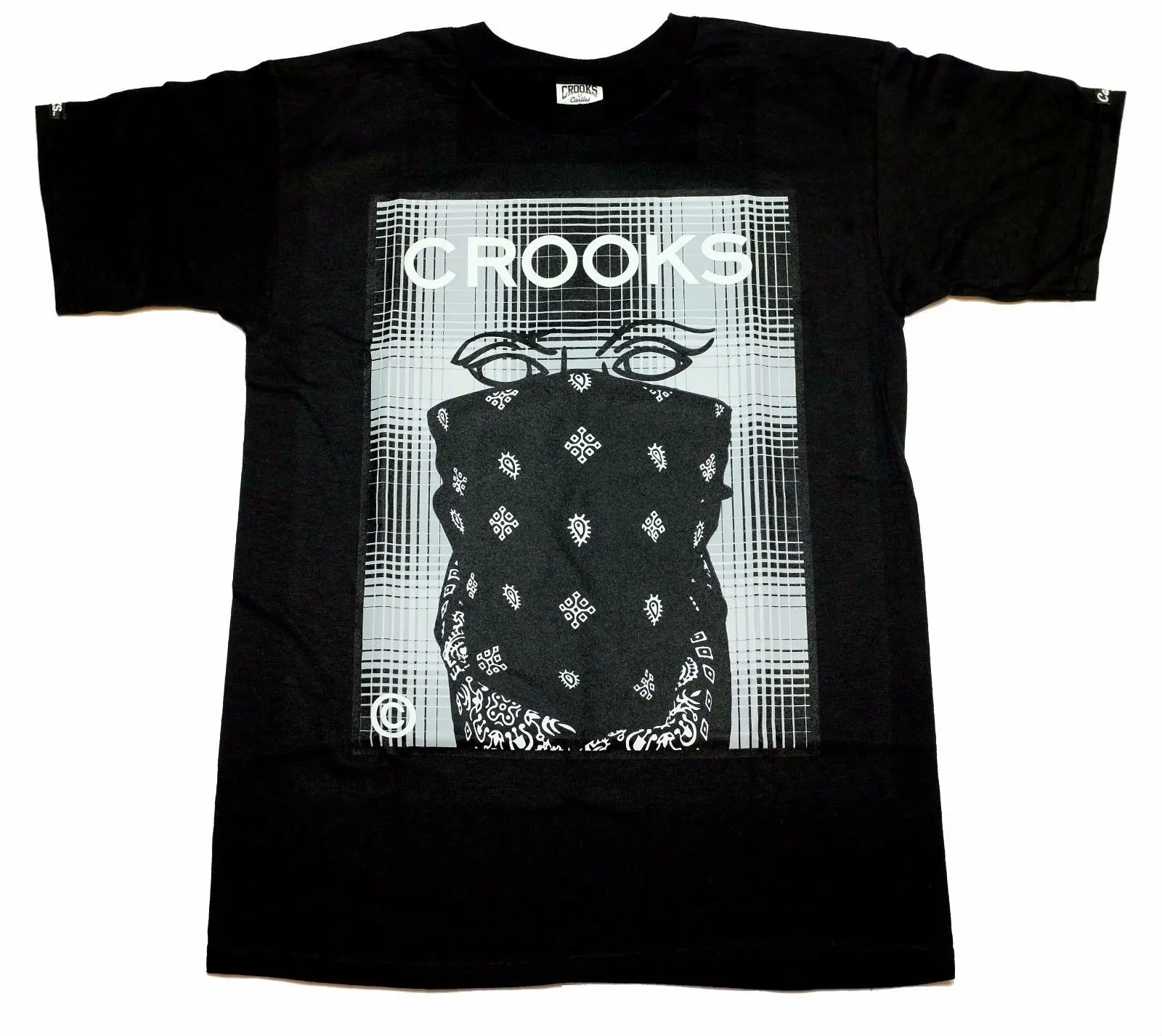 

CROOKS & CASTLE MEN'S KNIT CREW T-SHIRT CROOKSET (BLACK)