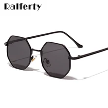 Ralferty Polygon солнцезащитные очки для женщин, фирменный дизайн, в форме, солнцезащитные очки для девушек, черные оттенки для женщин, zonnebril dames W19620
