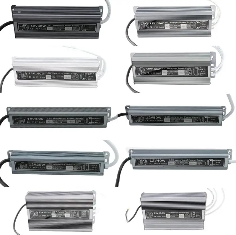 Security Level IP67 DC 12V 40W waterproof led driver adapter led light transformer 3.3A power charger for leds Good sale